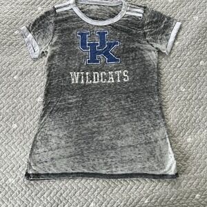 University Of Kentucky Wildcats UK Medium Women's T-Shirt Large Sheer Distressed
